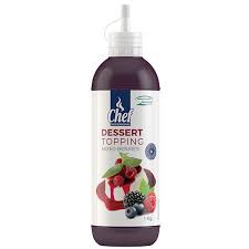 Chef Mixed Berry Dessert Topping 1lt