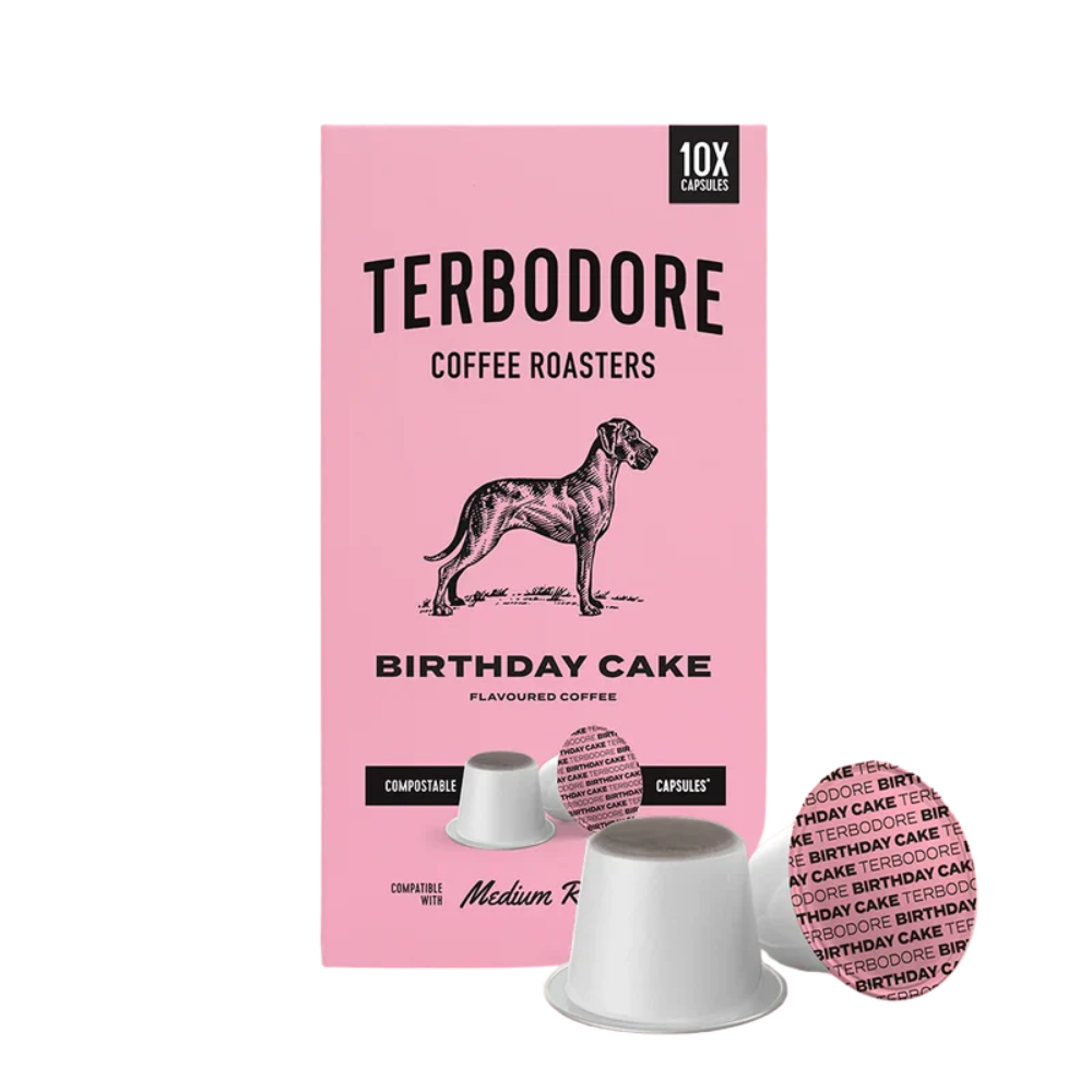 Terbodore Birthday Cake Flavoured Coffee Capsules 10's