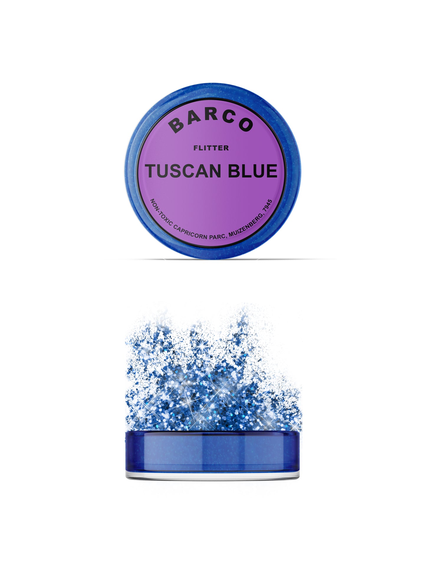 Barco Tuscan Blue Flitter Glitter 10ml (Purple Label)