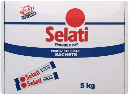 Selati White Sugar Sticks 1000x5g