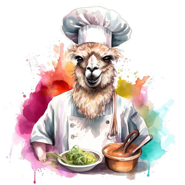 Colourful Lama Chef 2