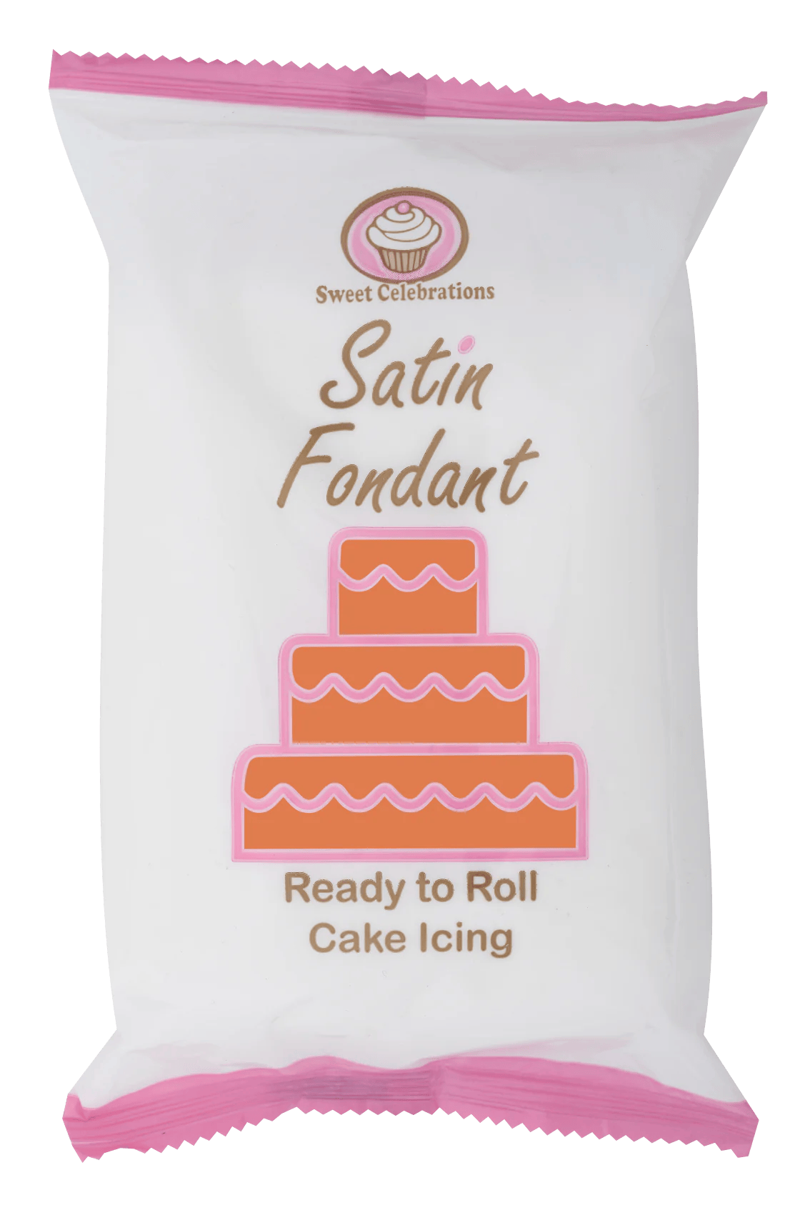 Sweet Celebration Satin Fondant 500g - Orange