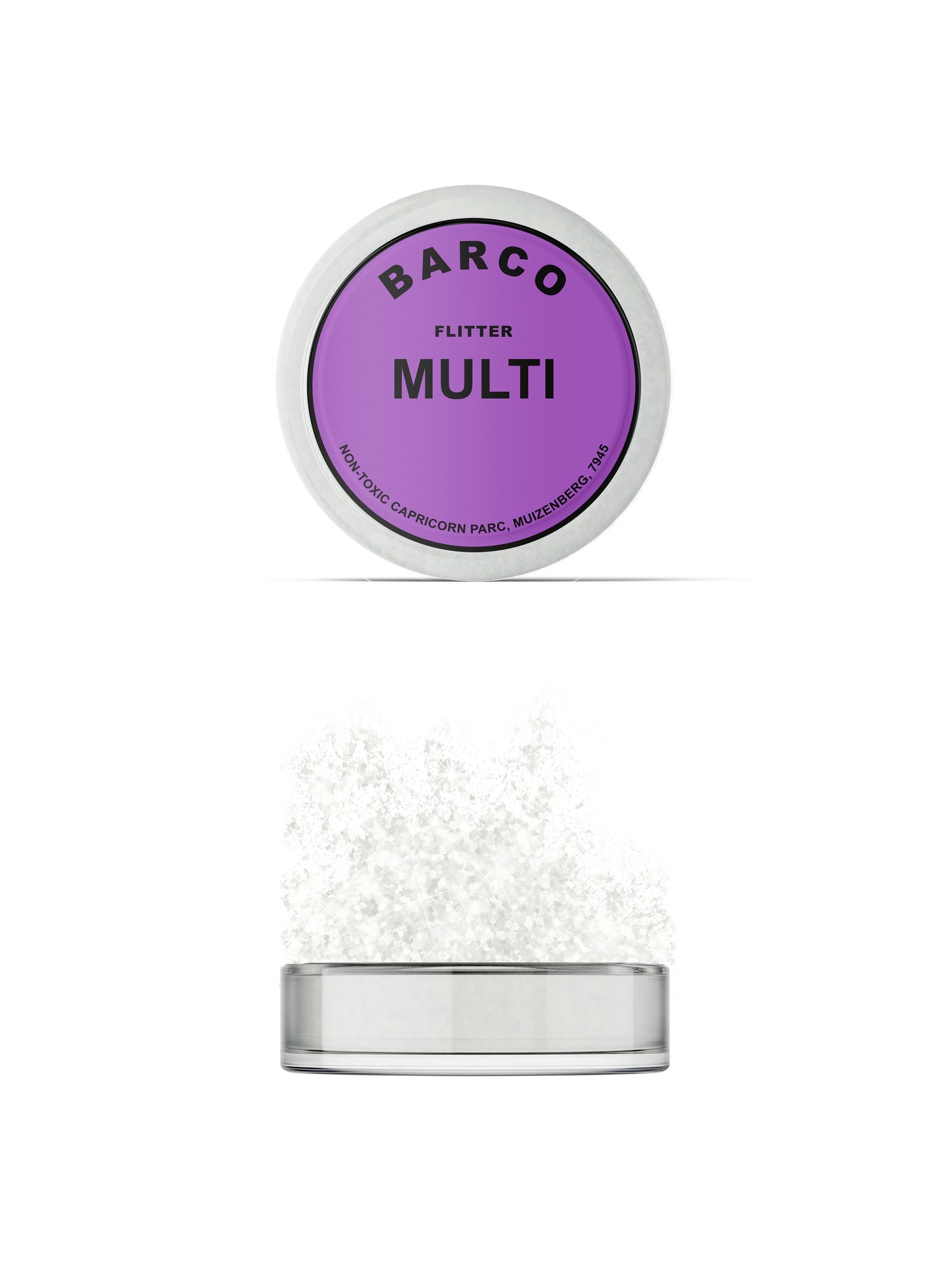 Barco Multi Colour Flitter Glitter 10ml (Purple Label)