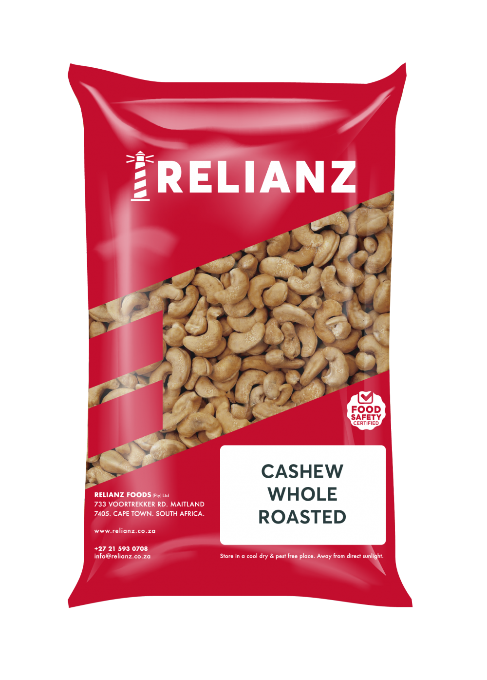 Cashew Nuts Whole Roasted 1kg