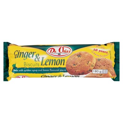 De Vries Ginger Lemon 12 x 180g