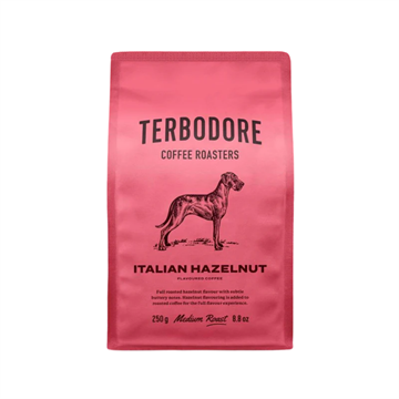 Terbodore Italian Hazelnut Flavoured Range Coffee 250g