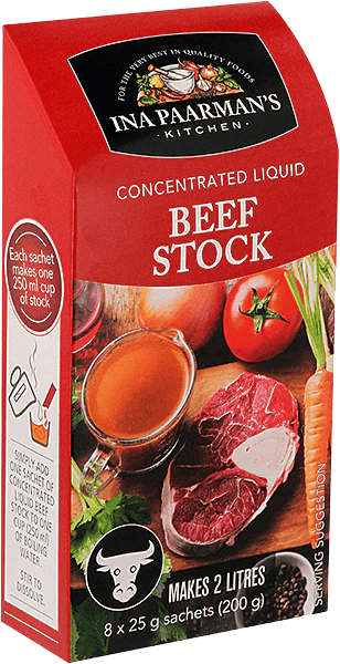 Ina Paarman's Beef Stock Concentrate 8x25g