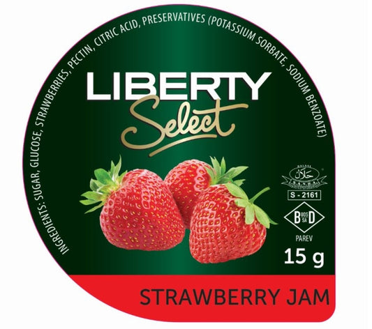 Liberty Select Jam Portions Strawberry 200x15g