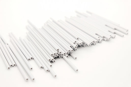 Barco Lolly Sticks 7.4cm White Plastic (20 sticks)