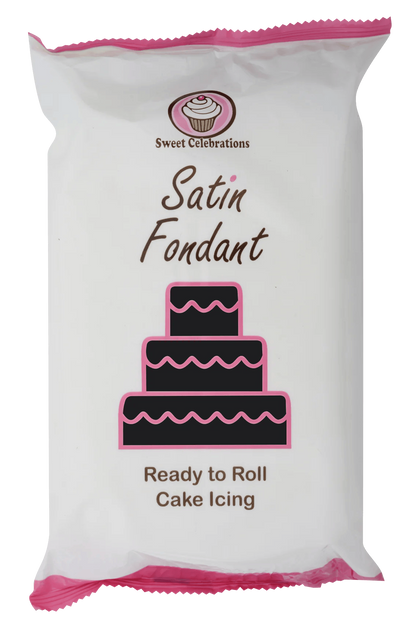 Sweet Celebration Satin Fondant 1kg - Black