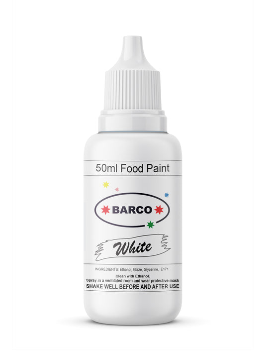 Barco White Quick Dry Chocolate Food Paint 50ml