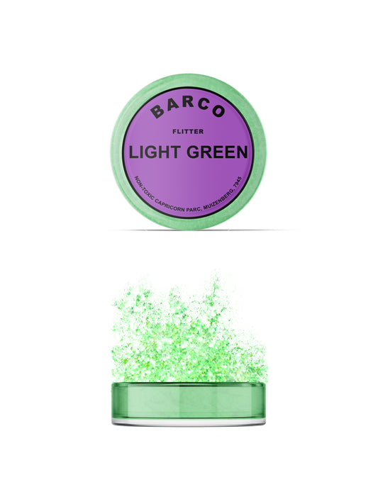 Barco Light Green Flitter Glitter 10ml (Purple Label)