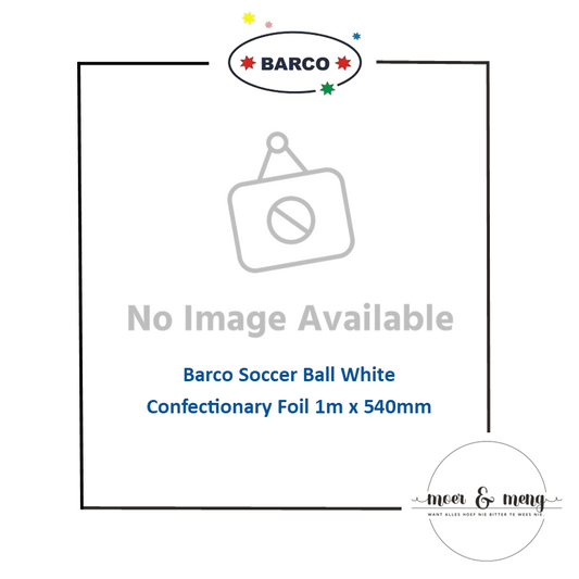 Barco Soccer Ball White Confectionary Foil 1m x 540mm