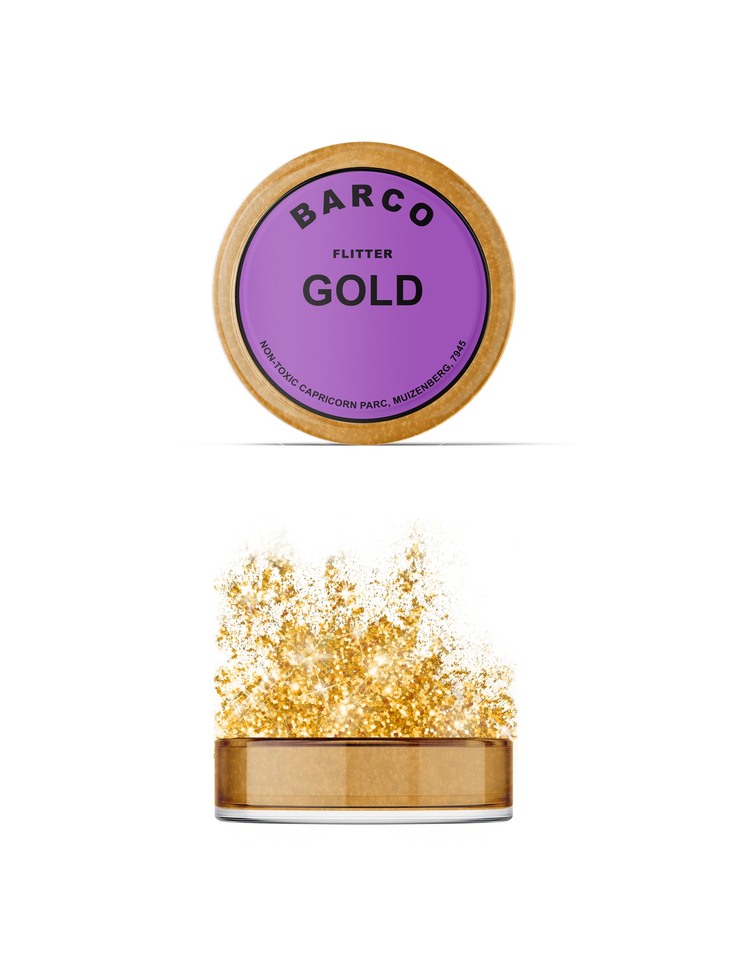 Barco Gold Flitter Glitter 10ml (Purple Label)
