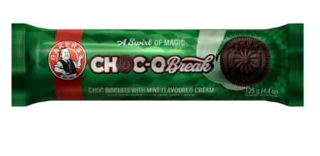 Bakers Choc-O-Break Choc Mint 15 x 125g