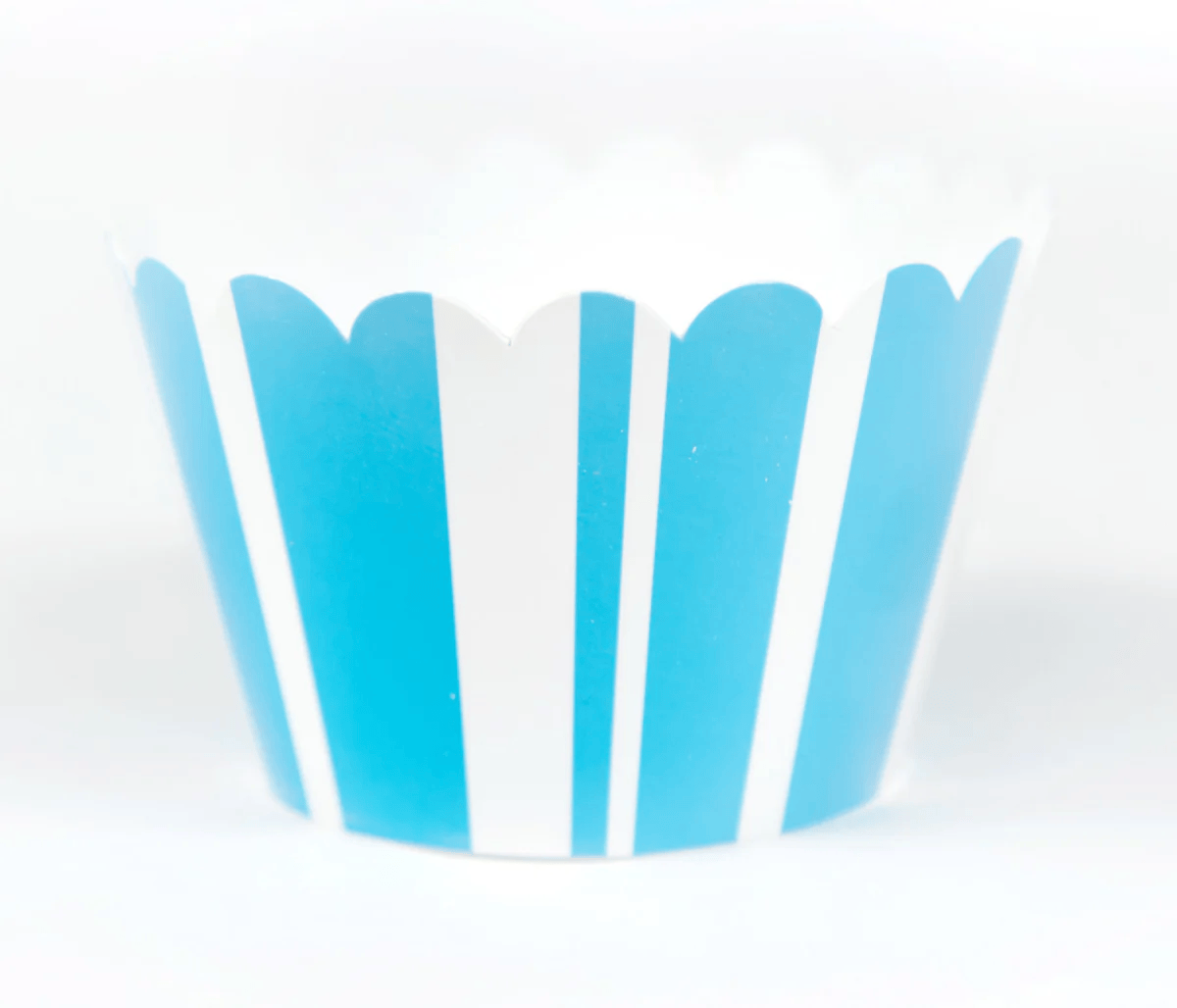 Sweet Celebration Cupcake Wrappers -12 - Stripe Blue