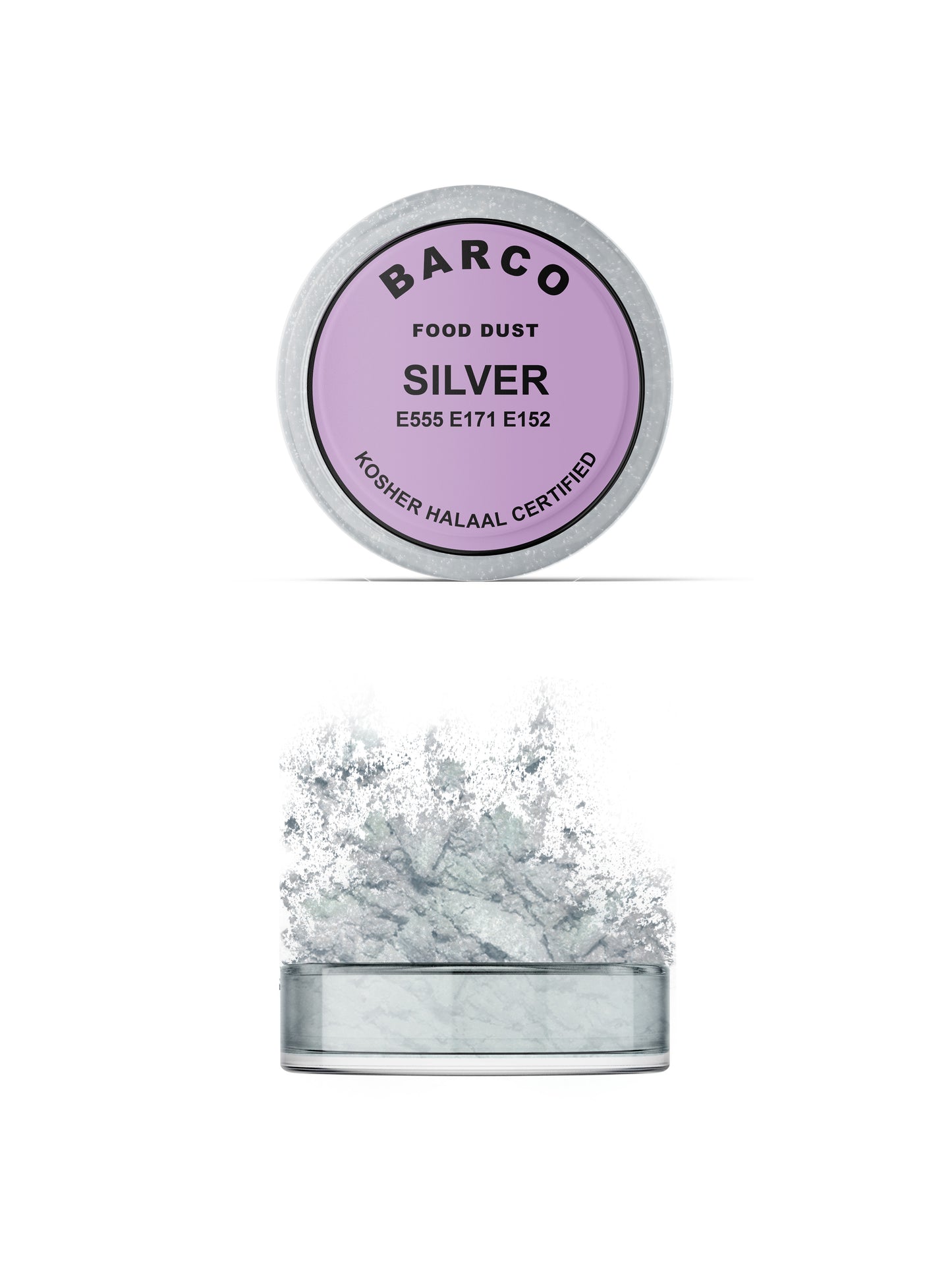 Barco Silver Pearly Dust 10ml (Lilac Label)