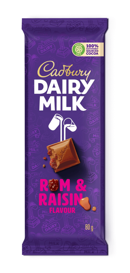 Cadbury Rum & Raisin 24 x 80g