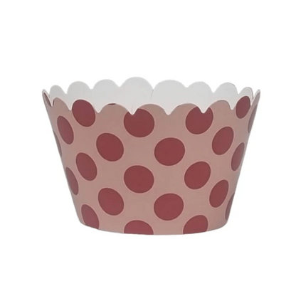 Sweet Celebration Cupcake Wrappers -12 - Polka Red
