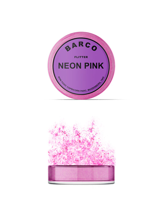 Barco Neon Pink Flitter Glitter 10ml (Purple Label)