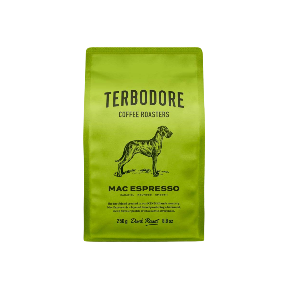 Terbodore Mac Espresso Core Range Coffee 250g