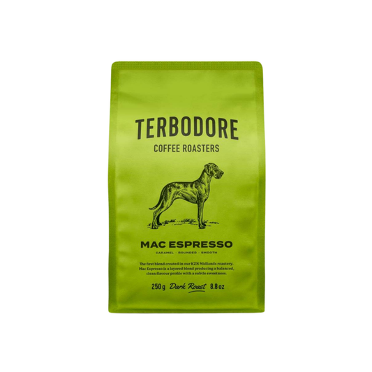 Terbodore Mac Espresso Core Range Coffee 250g