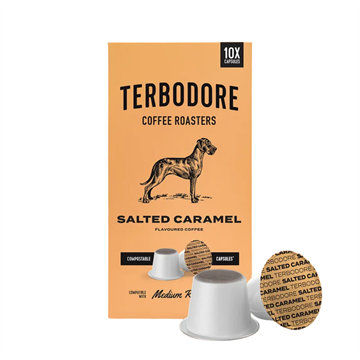 Terbodore Salted Caramel Flavoured Coffee Capsules 10's