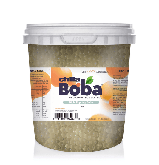 Chilla Litchi Popping Boba 1.6kg