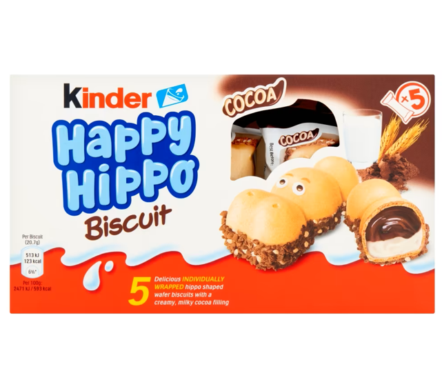Kinder T5 Happy Hippo Choc Cocoa 10 x 103.5g