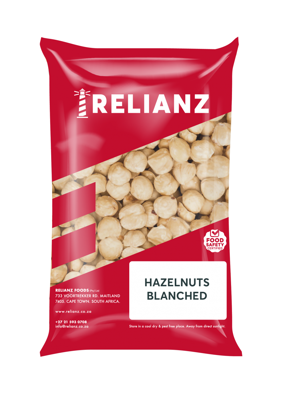Hazelnuts Blanched 1kg