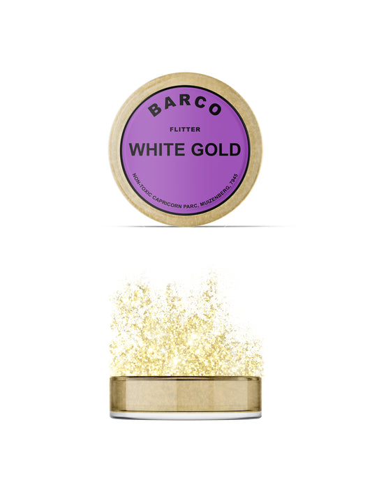 Barco White Gold Flitter Glitter 10ml (Purple Label)